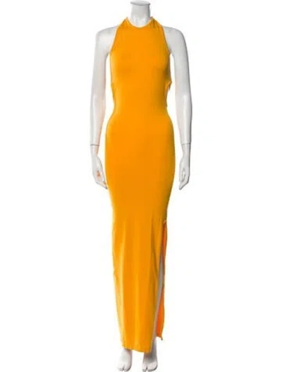 Pre-owned Simon Miller Nylon Long Dress In Yellow