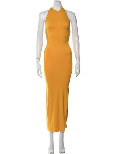 Pre-owned Simon Miller Nylon Long Dress In Yellow