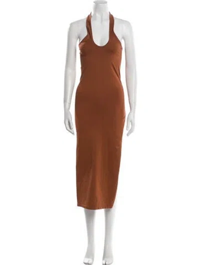 Pre-owned Simon Miller Nylon Midi Length Dress In Brown