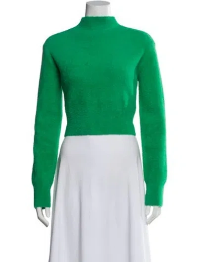 Pre-owned Simon Miller Nylon Mock Neck Sweater In Green