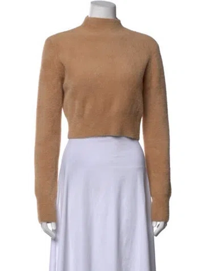 Pre-owned Simon Miller Nylon Mock Neck Sweater In Neutrals