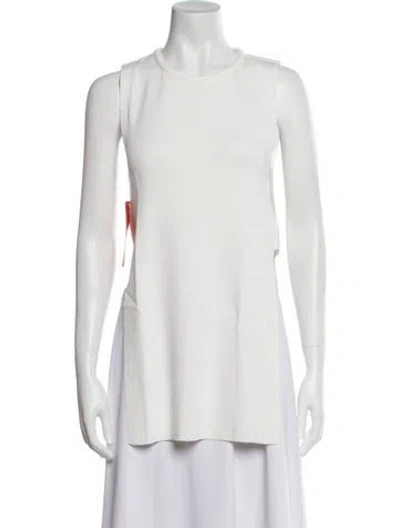 Pre-owned Simon Miller Nylon Scoop Neck Blouse In White