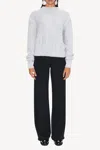 Simon Miller Oko Metallic Knit Sweater In Satellite Silver In Silver