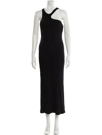 Pre-owned Simon Miller One-shoulder Long Dress W/ Tags In Black