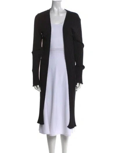 Pre-owned Simon Miller Open Front Sweater In Black