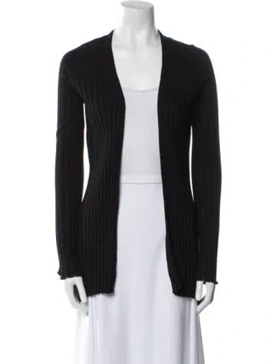 Pre-owned Simon Miller Open Front Sweater In Black