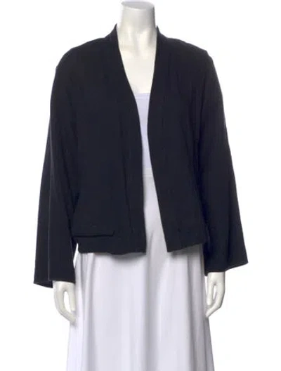 Pre-owned Simon Miller Open Front Sweater In Black