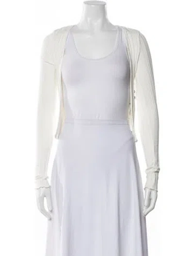 Pre-owned Simon Miller Open Front Sweater W/ Tags In White