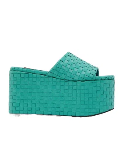 Simon Miller Blue Blackout Platform Sandals In Suburban Blue