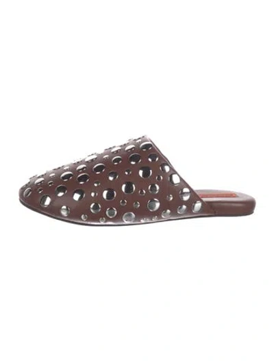 Pre-owned Simon Miller Patent Leather Mules In Brown