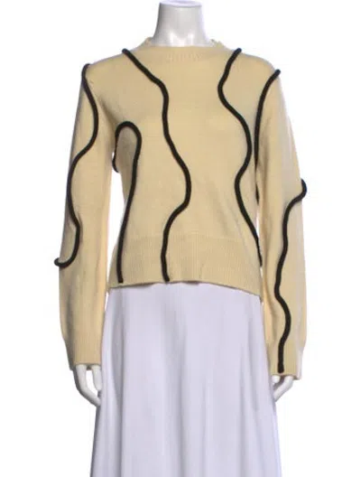 Pre-owned Simon Miller Patterned Crew Neck Sweater In Neutrals