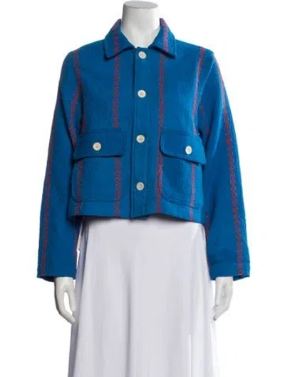 Pre-owned Simon Miller Patterned Jacket In Blue