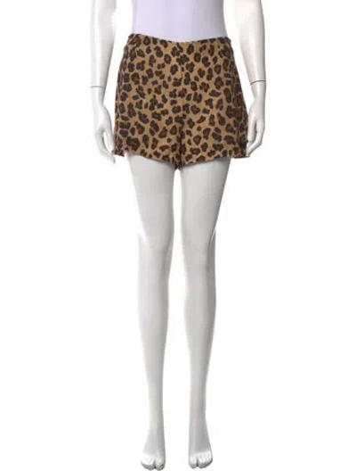 Pre-owned Simon Miller Patterned Mini Shorts In Black