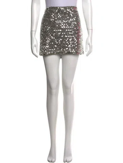 Pre-owned Simon Miller Patterned Mini Skirt In Black