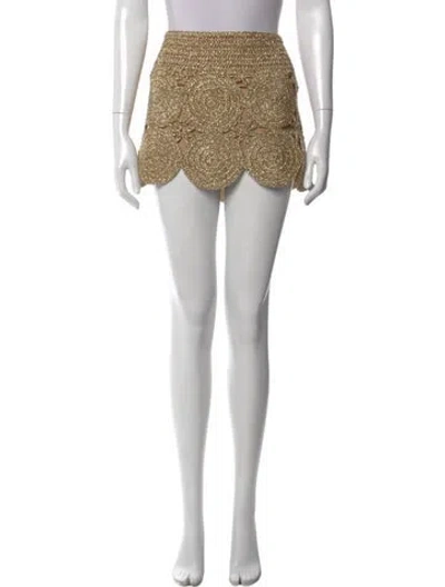 Pre-owned Simon Miller Patterned Mini Skirt In Multi