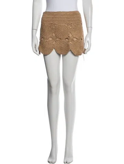 Pre-owned Simon Miller Patterned Mini Skirt In Multi
