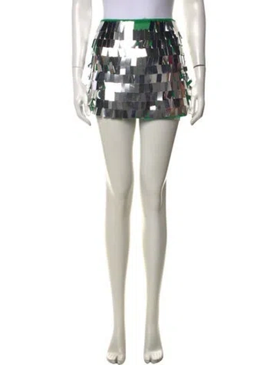Pre-owned Simon Miller Patterned Mini Skirt In Multicolor