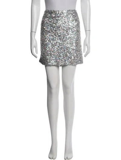 Pre-owned Simon Miller Patterned Mini Skirt W/ Tags In Black