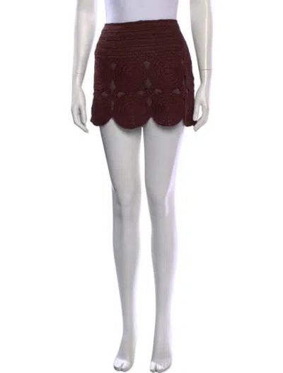 Pre-owned Simon Miller Patterned Mini Skirt W/ Tags In Multicolor