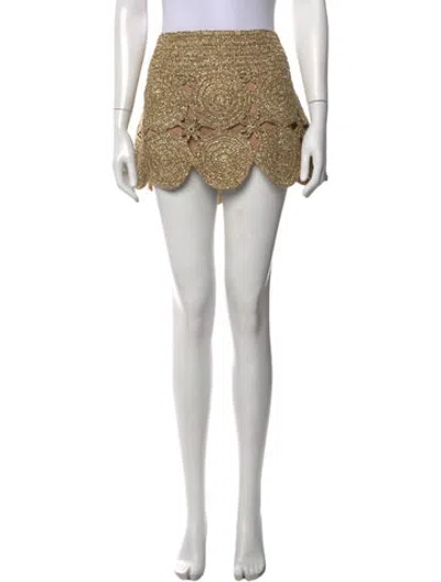 Pre-owned Simon Miller Patterned Mini Skirt W/ Tags In Multicolor