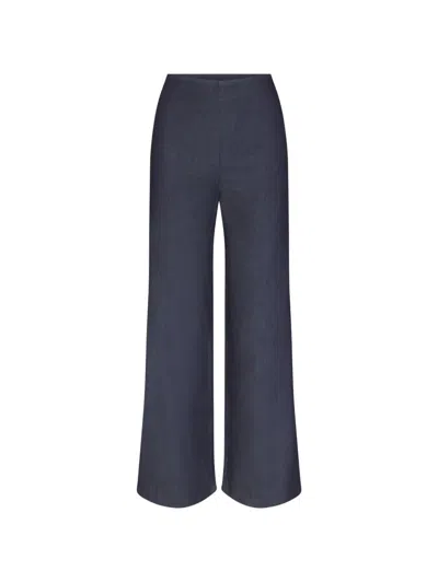 Simon Miller Pia Chambray Trousers In Blue