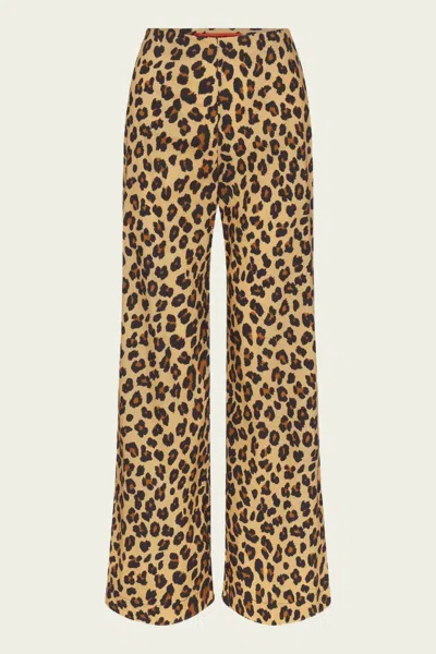 Simon Miller Pia Poplin Pant In Leopard