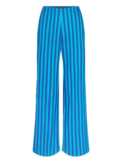 Simon Miller Pia Poplin Trousers In Blue