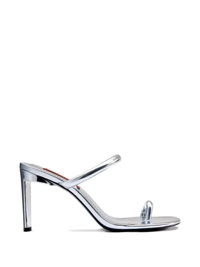 Simon Miller Pipe Metallic Sandals In Silver