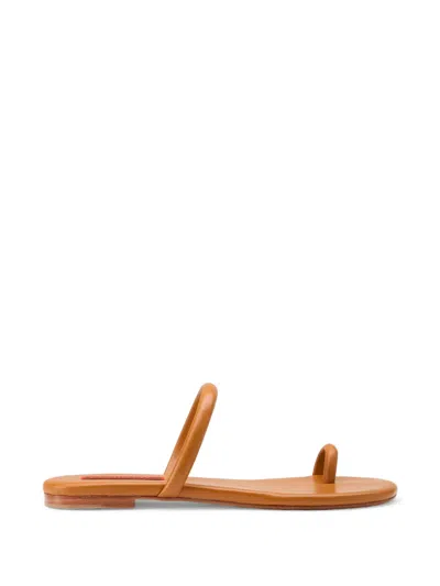 Simon Miller Pipe Round-toe Sandals In Brown