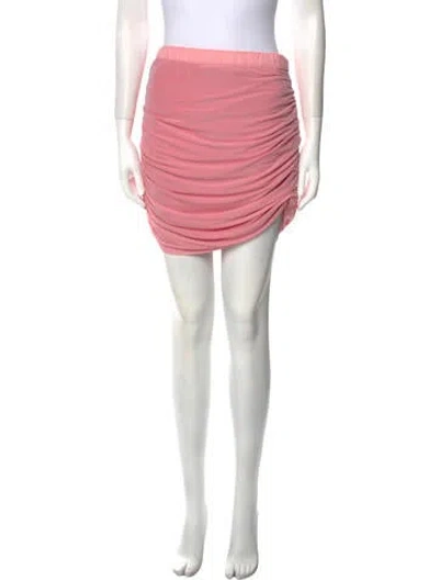 Pre-owned Simon Miller Pleated Accents Mini Skirt W/ Tags In Pink