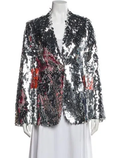 Pre-owned Simon Miller Printed Evening Jacket In White