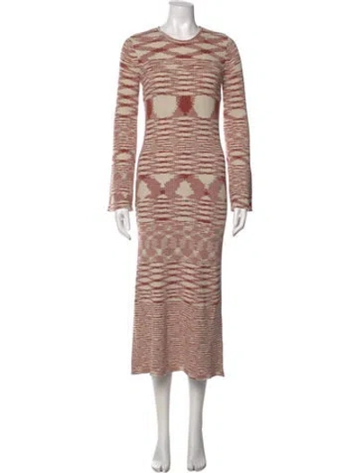 Pre-owned Simon Miller Printed Midi Length Dress W/ Tags In Multi