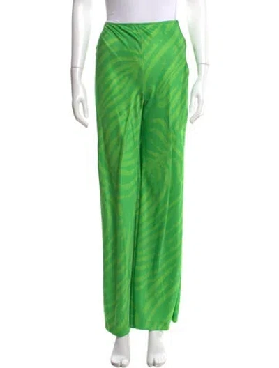 Pre-owned Simon Miller Printed Wide Leg Pants In Green