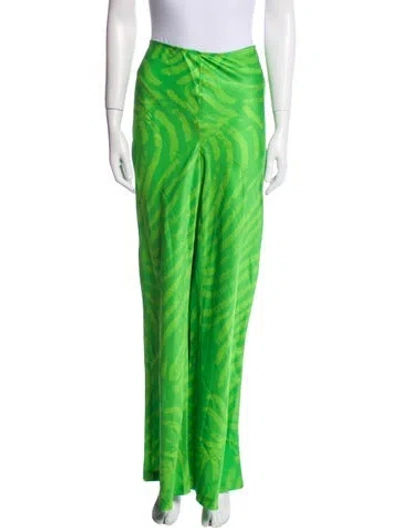 Pre-owned Simon Miller Printed Wide Leg Pants In Green