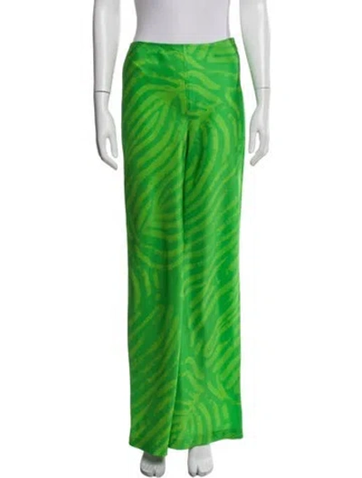 Pre-owned Simon Miller Printed Wide Leg Pants In Green