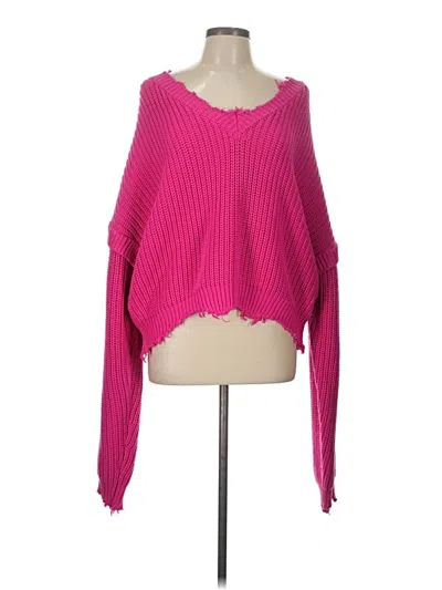 Pre-owned Simon Miller Pullover Sweater In Pink