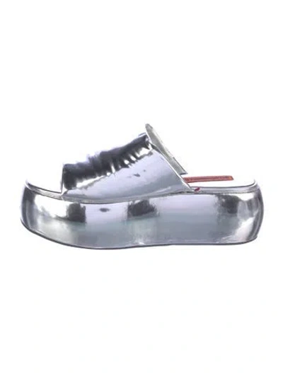 Pre-owned Simon Miller Pvc Slides In Blue