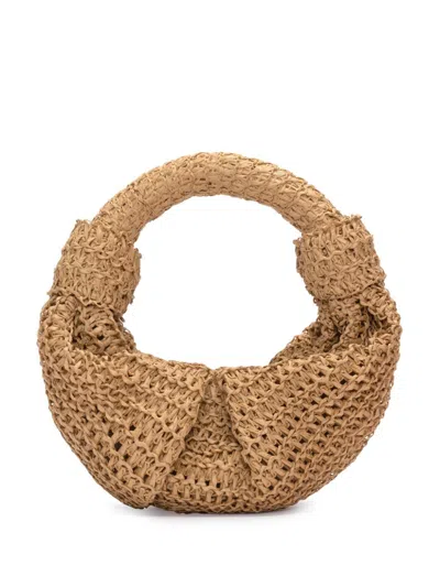 SIMON MILLER RAFFIA LOPSY BAG