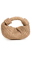 Simon Miller Lopsy Knot Straw Top-handle Bag In Natural
