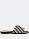 Simon Miller Raffia Salerno Slides In Black