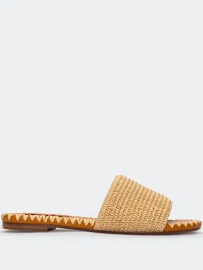 SIMON MILLER RAFFIA SALERNO SLIDES