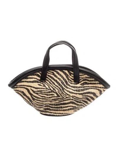 Pre-owned Simon Miller Raffia Top Handle Bag In Neutral
