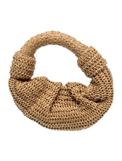 Pre-owned Simon Miller Raffia Top Handle Bag W/ Tags In Neutrals