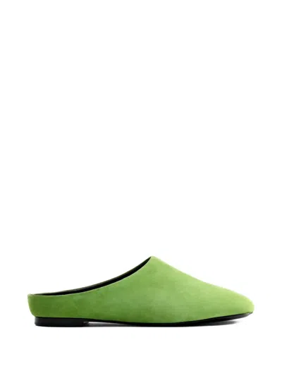 Simon Miller Riad Suede Mules In Green