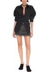Simon Miller Women's Loch Poplin Long-sleeve Shirt In Black