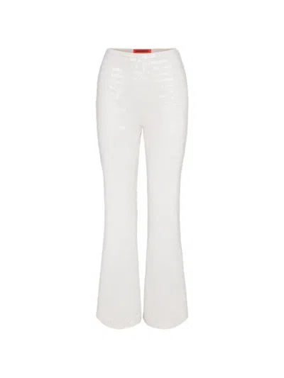 Simon Miller Robo Sequin-embellished Trousers In White