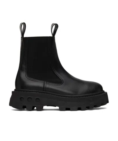 Simon Miller Round Head And Ankle Boots In Black