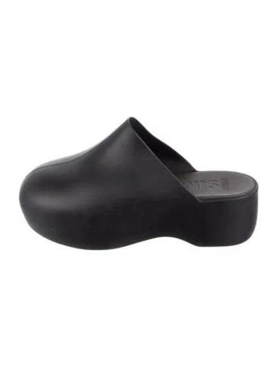 Pre-owned Simon Miller Rubber Mules In Black