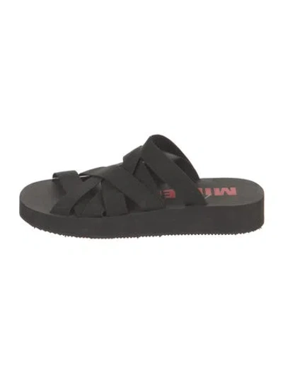 Pre-owned Simon Miller Rubber Slides In Black