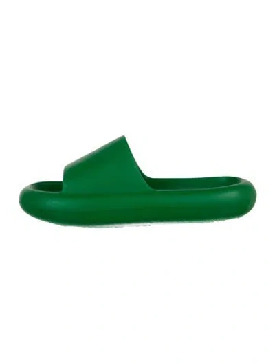 Pre-owned Simon Miller Rubber Slides In Green